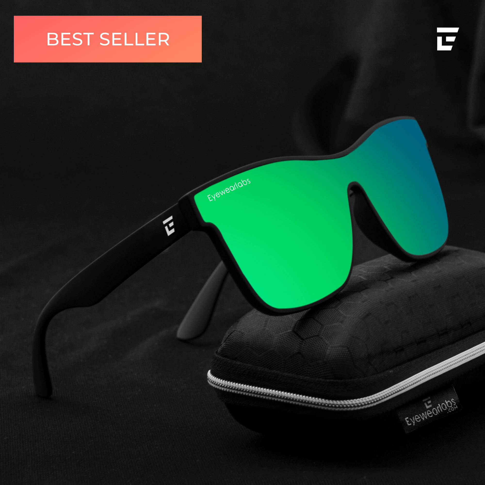 Matte store green sunglasses