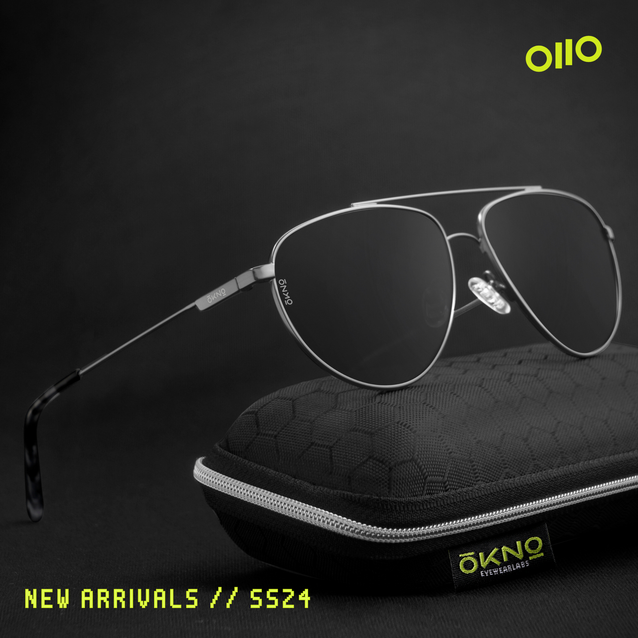 Get Ren Noir Metallic Sunglasses Okno By Eyewearlabs India